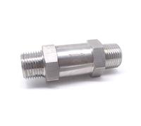 1/8 1/4 3/8 1/2 pollici BSP NPT maschio a maschio valvola di ritegno a 1 via non ritorno in linea acciaio inossidabile 304 utile(Bsp,0.5 Inch)