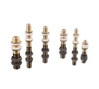 1/8" 1/4" 3/8" BSP 30 40 50 60 80 100 120 mm Ottone Filettatura completa Paratia Raccordo for tubo di bloccaggio Unione Serbatoio acqua Acquario Ingresso Uscita(1l8-BSP-L-100mm)
