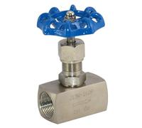 1/8" 3/8" 1/2" 3/4" 1" BSP NPT Female High Pressure Stainless Steel 304 Shut Off Needle Globe Valve Crane Flow Control(3/8")