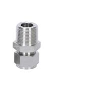 1/8" 3/8" 1/4" 1/2" A 3 4 6 8 10 12mm OD Giunto a manicotto doppio in acciaio inossidabile 304 Filettatura BSPT Connettore for tubi(10MM_3/8")