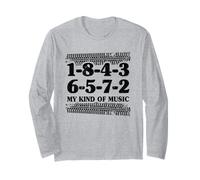 1-8-4-3-6-5-7-2 Il Mio Genere di Musica V8 Big Block 18436572 Maglia a Manica