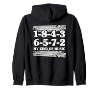 1-8-4-3-6-5-7-2 Il Mio Tipo di Musica 18436572 V8 Big Block Felpa con Cappuccio