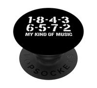 1-8-4-3-6-5-7-2 Il mio tipo di musica 18436572 V8 Big Block PopSockets PopGrip Adesivo