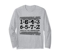 1-8-4-3-6-5-7-2 Sorridi se capisci Motore V8 18436572 Maglia a Manica