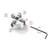 1.8~56Mm / 12 ~65 1 Four-Jaw Mandrino + 1 Piccolo Chiave for Metal Mini