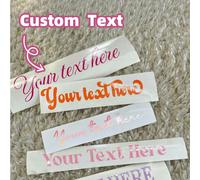 1-8 Adesivi personalizzabili con testo, bomboniere matrimoniali personalizzate e etichette per il ritorno a scuola, font e colori personalizzabili, adatti per bicchieri, borse regalo, decorazioni per 