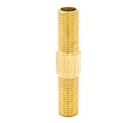 1/8" BSP Male Equal Length Hex Brass Pipe Fitting Connector Coupler