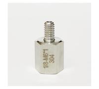 1/8" BSPP Female To 1/8" NPT Male 304 Stainless Steel High Pressure Pipe Fitting Connector