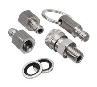 1/8 BSPP Riempimento di Ricarica Rapida Valvola Adattatore,Acciaio Inossidabile PCP Pistola Ad Aria Riempire Adattatore Quick Connect Con Connettore Connettore