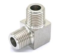 1/8" BSPT male To Male Thread Elbow 90 Deg 304 Stainless Steel Pipe Fitting Adapter Connector Operating pressure 250 Bar