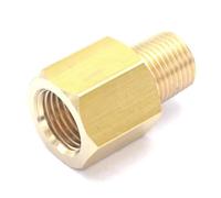 1/8 BSPT Male x 1/8" NPT Female Brass Pipe Fitting Connector Adapter For Pressure Gauge Air Gas Fuel Water