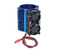 1/8 Doppio Motore Ventola Doppio Radiatore di Raffreddamento Per E-REVO 41-43mm Motore 1/10 Motore Dissipatore di Calore Ricambi Auto Accessori Kit Ricambi Auto