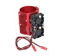 1/8 Doppio Motore Ventola Doppio Radiatore di Raffreddamento Per E-REVO 41-43mm Motore 1/10 Motore Dissipatore di Calore Ricambi Auto Accessori Kit Ricambi Auto