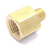 1/8" NPT Male x 1/4" NPT Female Brass Pipe Fitting Connector Adapter For Pressure Gauge Air Gas Fuel Water