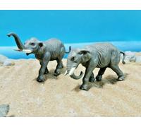 1/87 2er Figure Set Elefanti Animali Zoo Park Città Diorama H0 Ho Finito