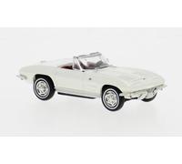 1:87 BREKINA PLAST Chevrolet Corvette C2 Cabrio White 1962 BRE18031