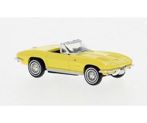 1:87 BREKINA PLAST Chevrolet Corvette C2 Cabrio Yellow 1962 BRE18030