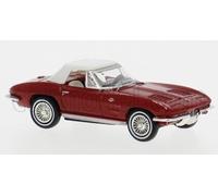 1/87 BREKINA PLAST - CHEVROLET - CORVETTE C2 CABRIOLET CLOSED 1962 BRE18026