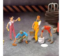 1/87 Decoratore di figure per modellini di treni ferroviari Ornamento da