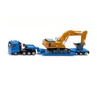 1/87 Liebherr 974 Scavatore Con Uomo Camion & Lowboy Rimorchio By Siku SIKU-1847