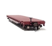 1/87 Per La Decorazione Modello In Lega Bordo Rimorchio Dell'auto Trasporto Merci Pianale Piatto Della Ferrovia SantaFe Veicolo Da Collezione