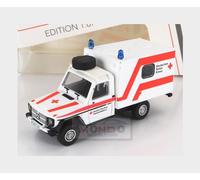 1:87 SCHUCO Mercedes Benz G-Class Van Ambulance 1980 White Red 452668600