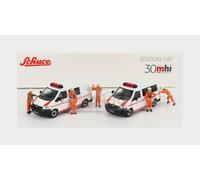 1:87 SCHUCO Volkswagen Set 2X T5 Minibus With Figures 2010 452655500
