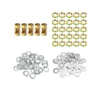 1/8IP Filetto Lampada Tubo Blocco Dadi Rondelle,5 Set Filettato Tubo