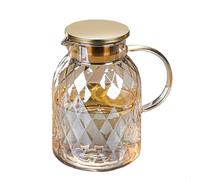 1.8L Caraffa in Vetro Caraffa Per Acqua Con Coperchio e Maniglia Per Calda Fredda Acqua Ghiaccio tè Vino Caffè e Succhi