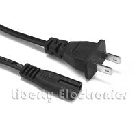 1.8m 2-Prong Figure-8 Ricambio Non Polarizzati Computer Power Cord Cable