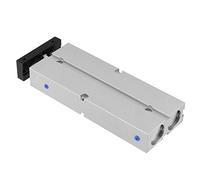 1/8PTCilindro a Doppio Effetto，cilindro in Lega di Alluminio a Doppio Effetto a Doppio Stelo, 20mm Diametro 100mm, Tratto