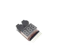 1-8S Lipo Li-ion Fe Batteria Tensione 2IN1 Indicatore Tester Bassa Tensione Cicalino Allarme for RC Auto Barca LED 3.7-30V Doppio Altoparlante