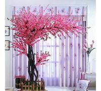 1,8x1,5 m/5.9x4,9 piedi Pianta di simulazione rosa Pianta giapponese fiore di ciliegio artificiale alberi di seta finta decorazione di pesca di pesca di seta finta decorazione al centro commerciale