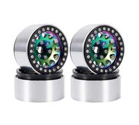 1.9 Pollici di Alluminio Beadlock Wheels Compatibile con 1/10 Scale RC Crawler Cars Come III, VS4-10, TF2, BRX02, GS02F, CMX