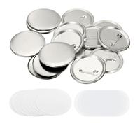 1,95" Vuoto Pulsante Creazione Forniture,50pz Rotondo Distintivo