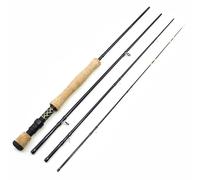 1.98M 2.1M 2.4M 2.7M Carbon 4 Sections Fly Fishing Rod LW 7/8 Fast Action Freshwater Fly Rods for Trout Salmon Fishing Portable Sea Pole(Dimensione:2.7M (9ft) Rod)