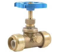 1.9cm Push-To-Connect Ottone Valvola di Arresto con Scarico