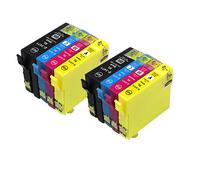 1 A 10 Cartucce Per Epson Workforce Pro Wf-3700 3720 3725 Dwf T34 Xl T-34Xl