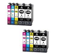 1 A 10 Cartucce Per Epson Workforce Pro Wf-3700 3720 3725 Dwf T34 Xl T-34Xl