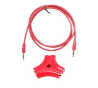 1 A 5 3,5 Mm Audio Splitter Con 1 M Rosso