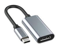 1 adattatore da USB C a HDMI, adattatore da tipo C a HD-MI 4K, adattatore da USB C a HD-MI, compatibile con iPhone 16/15, MacBook Pro/Air, Surface Book, Microsoft, Samsung Galaxy e altri ancora