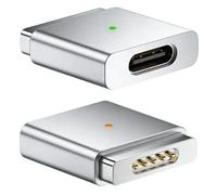 1 adattatore da USB C a magnetico per Magsafe 2,PD 100W T teste da tipo C a magnetico 2 Power Converter di ricarica, compatibile con MacBook 15inch A1398/MC976/MD506/ME665/ME293/ME294 2013-2015
