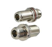 1 adattatore for connettore N a N maschio e jack femmina, splitter a T e terminali for cavi convertitore coassiale RF ad angolo retto(N F to N F Nut)