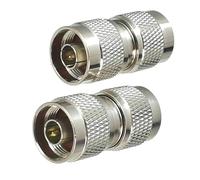 1 adattatore for connettore N a N maschio e jack femmina, splitter a T e terminali for cavi convertitore coassiale RF ad angolo retto(N M to N M)
