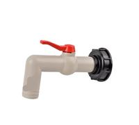 1 adattatore for serbatoio IBC, rubinetto for tubo da giardino, prolunga, connettore da 1/2", 3/4", 1", valvola a sfera filettata, interruttore for tubo flessibile, adattatore for serbatoio dell'acqua