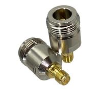 1 adattatore N a RP SMA maschio spina femmina jack connettore coassiale RF terminali filo dritto(N F to RP SMA F)