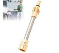1 adattatore per pistola per idropulitrice con 1 spazzola per idropulitrice accessori per la pulizia dei veicoli in ottone adattatore per idropulitrice Bosch Aqt a 1/4 '' Quick Connect e