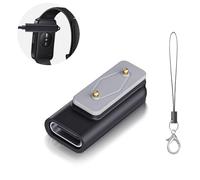 1 adattatore USB C compatibile con 5 V/1 A, adattatore di ricarica portatile per Samsung Galaxy Fit 3/Huawei Watch Fit 3/2/fit/mini, Huawei Band9/8/7/6/6 Pro/Honor Band 9/7/6/ES nero