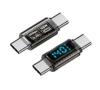 1 adattatore USB C con display a LED, 140 W, carica di potenza 8 K60 Hz, trasmissione video per dispositivi elettronici
