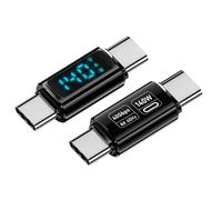 1 adattatore USB C con display a LED, 140 W, carica di potenza 8 K60 Hz, trasmissione video per dispositivi elettronici
